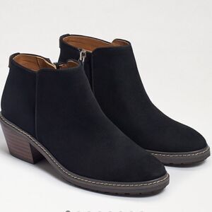 Sam Edelman Pryce Ankle Bootie Black Suede Size 9.5